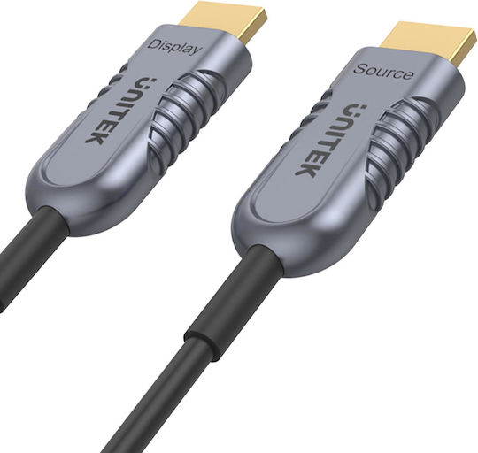 Unitek HDMI 2.1 Cable HDMI male - HDMI male 70m Μαύρο (C11035DGY) - Image 3