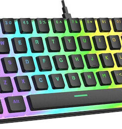 Rampage Radiant K11 RGB Gaming Μηχανικό Πληκτρολόγιο 60% με Outemu Red διακόπτες και RGB φωτισμό (Αγγλικό US)