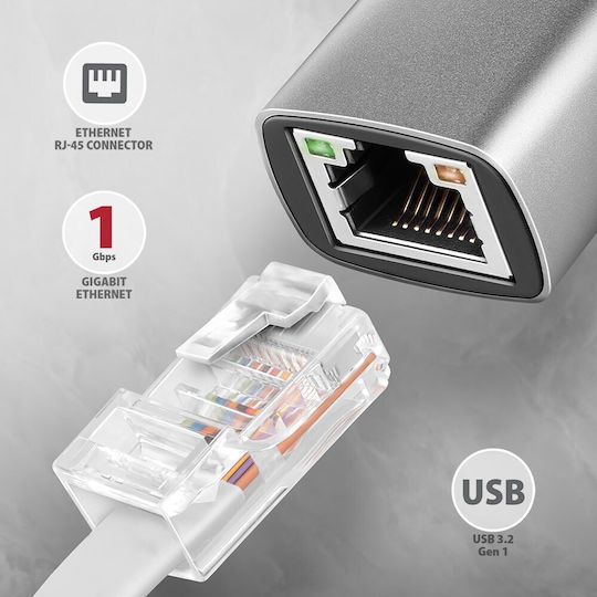 Axagon ADE-TXCA USB-C Αντάπτορας Δικτύου για Ενσύρματη σύνδεση Ethernet - Image 3