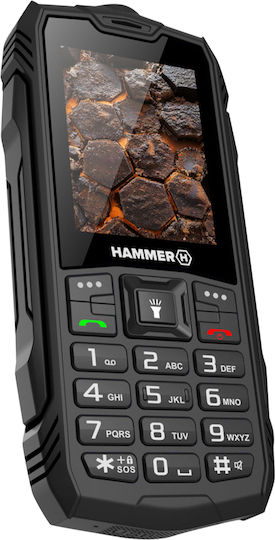 Hammer Rock LTE Dual SIM Ανθεκτικό Κινητό με Μεγάλα Κουμπιά Μαύρο - Image 6