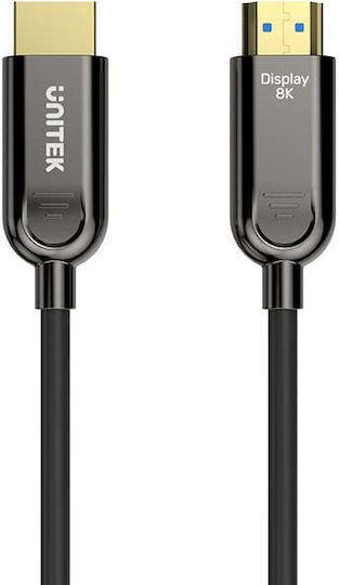 Unitek HDMI 2.1 Cable HDMI male - HDMI male 70m Μαύρο - Image 2
