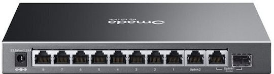 TP-LINK Omada ES210GP Combo v1 Managed L2 PoE+ Switch με 9 Θύρες Gigabit (1Gbps) Ethernet και 1 SFP Θύρα - Image 2