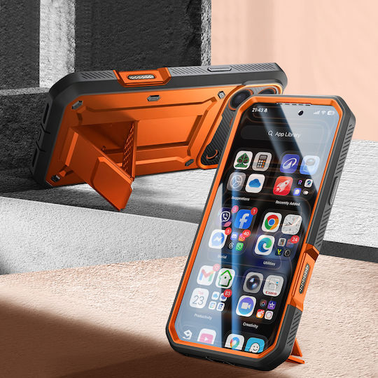 Supcase Unicorn Beetle Pro Back Cover Tempered Glass / Πλαστικό / Σιλικόνης Κοραλί (iPhone 17 Pro Max) - Image 3