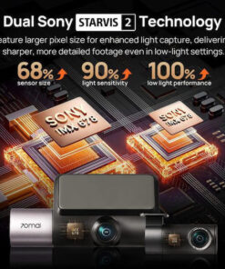 Alternative view of 70Mai T800 Σετ Κάμερα DVR Αυτοκινήτου 4K με Οθόνη 3" Wi-Fi, GPS & Κάμερα Οπισθοπορείας T800-41-512