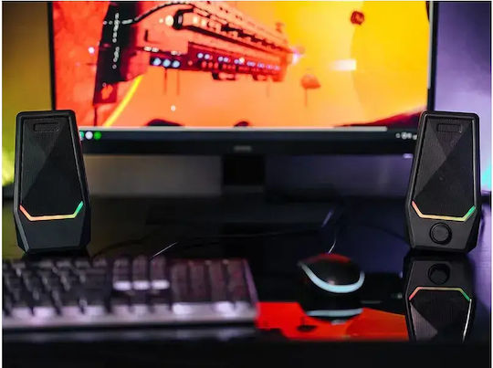 Tracer Loop 2 Ηχεία Υπολογιστή 2.0 με RGB Φωτισμό και Ισχύ 6W Πολύχρωμα - Image 5