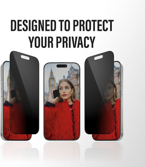 PanzerGlass Ultra-Wide Fit EasyAligner Privacy Tempered Glass (iPhone 17 / 17 Pro / 16 Pro) PG25586 - Image 2