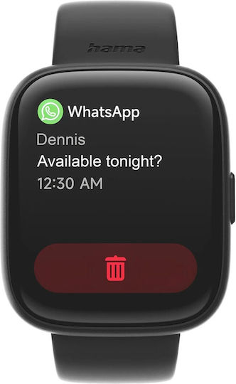 HAMA 4000 46mm Smartwatch με Παλμογράφο (Μαύρο) - Image 6