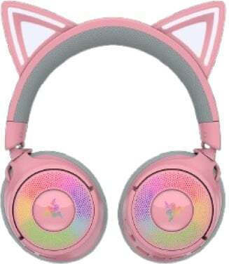 Razer Kraken Kitty V3 Pro Ασύρματο Over Ear Gaming Headset με σύνδεση Bluetooth / USB Ροζ - Image 2