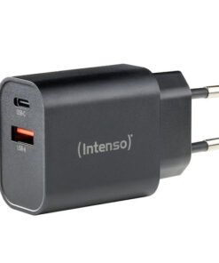 Alternative view of Intenso Φορτιστής Χωρίς Καλώδιο με Θύρα USB-A και Θύρα USB-C 30W Μαύρος (W30AC)