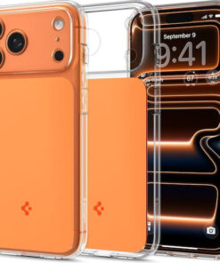 Alternative view of Spigen Ultra Hybrid T (magfit) Back Cover Πλαστικό / Σιλικόνης 2mm Glossy Orange (iPhone 17 Pro) ACS10477