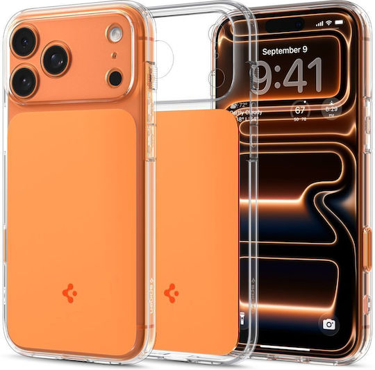 Spigen Ultra Hybrid T (magfit) Back Cover Πλαστικό / Σιλικόνης 2mm Glossy Orange (iPhone 17 Pro) ACS10477 - Image 2