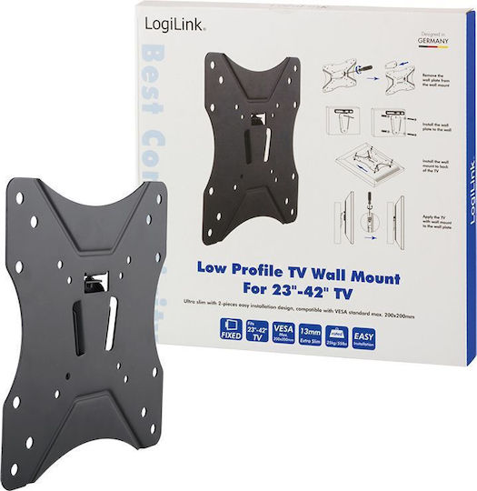 LogiLink BP0004 Βάση Τηλεόρασης Τοίχου έως 42" και 25kg - Image 4