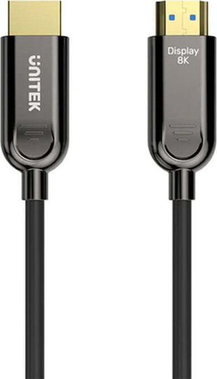 Unitek HDMI 2.1 Cable HDMI male - HDMI male 80m Μαύρο - Image 2