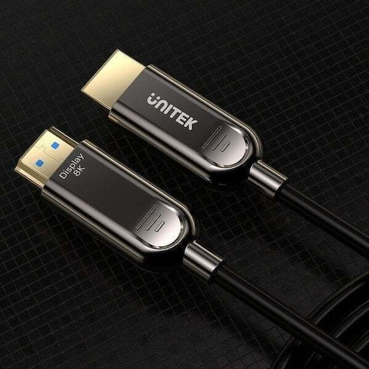 Unitek HDMI 2.1 Cable HDMI male - HDMI male 80m Μαύρο - Image 5