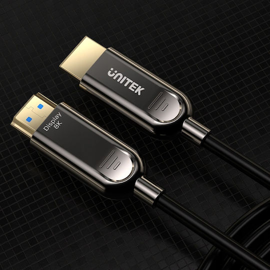 Unitek HDMI 2.1 Cable HDMI male - HDMI male 10m Μαύρο C11085GY01-10M - Image 4