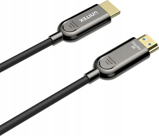 Unitek HDMI 2.1 Cable HDMI male - HDMI male 70m Μαύρο - Image 3