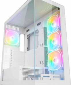 Rampage Hydra V1 Gaming Midi Tower Κουτί Υπολογιστή με Πλαϊνό Παράθυρο Λευκό