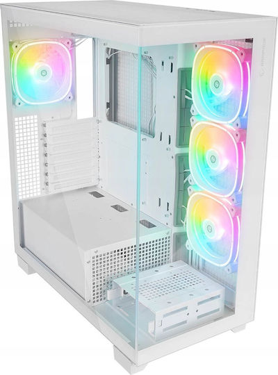 Rampage Hydra V1 Gaming Midi Tower Κουτί Υπολογιστή με Πλαϊνό Παράθυρο Λευκό - Image 7