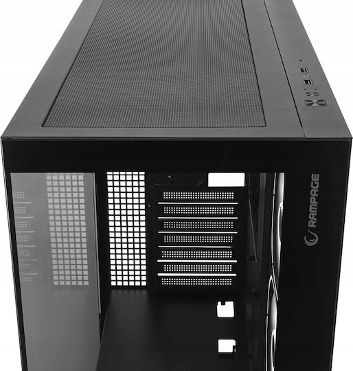 Rampage Hydra V1 Gaming Midi Tower Κουτί Υπολογιστή με Πλαϊνό Παράθυρο Μαύρο - Image 5