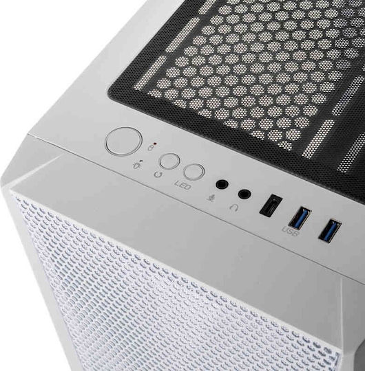 Raijintek Silenos MS Gaming Midi Tower Κουτί Υπολογιστή με Πλαϊνό Παράθυρο Λευκό - Image 6