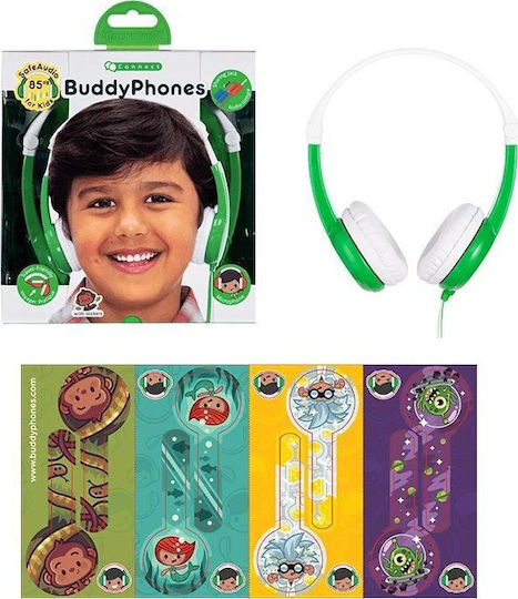 BuddyPhones Discover Ενσύρματα Παιδικά On Ear Ακουστικά Πράσινα - Image 4