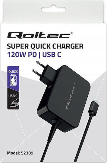 Pd 120w Turbo Charger 5-28v 3-4.5a Usb-c Black - Image 5