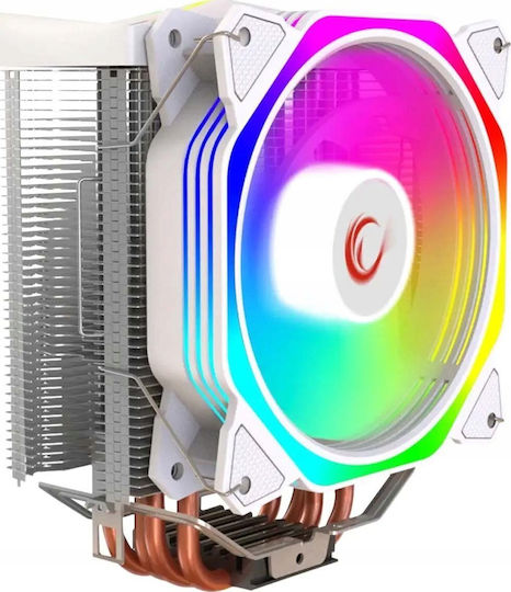 Rampage Octagon C50 Ψύκτρα Επεξεργαστή για Socket 1700/AM5 με ARGB Φωτισμό Λευκή - Image 5