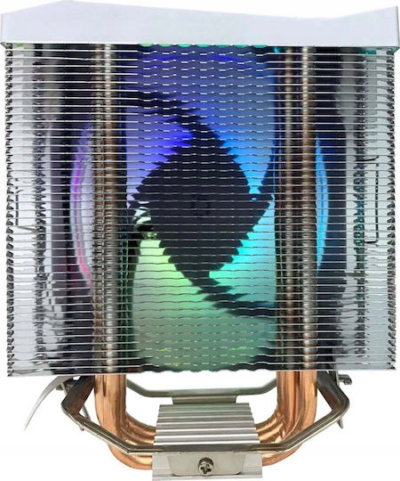 Rampage Octagon C50 Ψύκτρα Επεξεργαστή για Socket 1700/AM5 με ARGB Φωτισμό Λευκή - Image 4