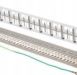 Alternative view of Lanberg Patch Panel Blank 48port 1u 19" Ftp Keystone Modules Gray Ppks-1248-s
