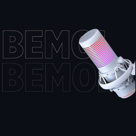 Rampage Bemol RGB Μικρόφωνο Επιτραπέζιο σε Λευκό Χρώμα - Image 4