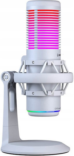 Rampage Bemol RGB Μικρόφωνο Επιτραπέζιο σε Λευκό Χρώμα - Image 6