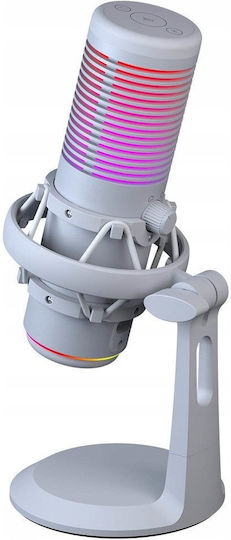 Rampage Bemol RGB Μικρόφωνο Επιτραπέζιο σε Λευκό Χρώμα - Image 5