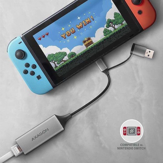 Axagon ADE-TXCA USB-C Αντάπτορας Δικτύου για Ενσύρματη σύνδεση Ethernet - Image 4