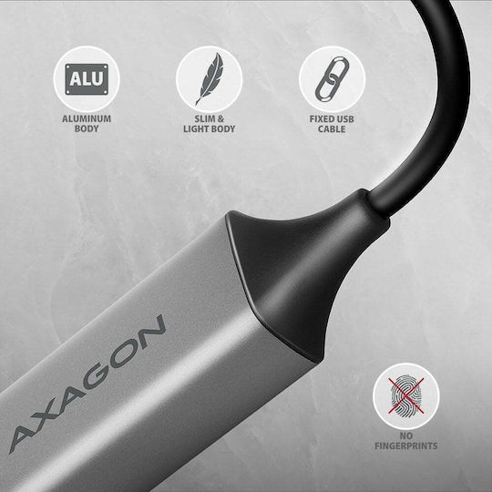 Axagon ADE-TXCA USB-C Αντάπτορας Δικτύου για Ενσύρματη σύνδεση Ethernet - Image 5