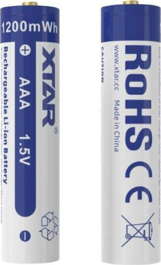XTAR Επαναφορτιζόμενες Μπαταρίες AAA Li-ion 750mAh 1.5V 4τμχ - Image 3