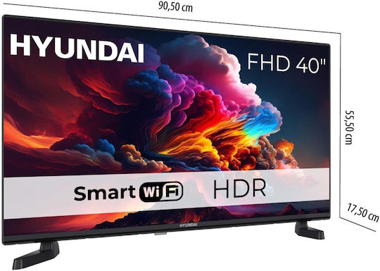 Hyundai Smart Τηλεόραση 40" Full HD LED FLM40TS349SMART HDR (2025) - Image 5