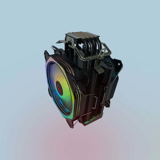 Rampage Octagon C60 Ψύκτρα Επεξεργαστή Διπλού Ανεμιστήρα για Socket 1700/AM5 με ARGB Φωτισμό - Image 3