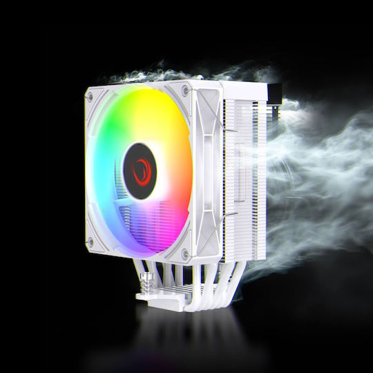 Rampage Octagon C70 Ψύκτρα Επεξεργαστή για Socket 1700/AM5 με ARGB Φωτισμό Λευκή - Image 3