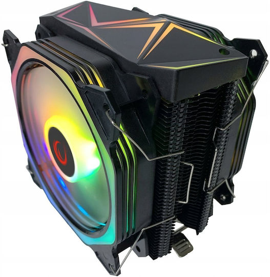 Rampage Octagon C60 Ψύκτρα Επεξεργαστή Διπλού Ανεμιστήρα για Socket 1700/AM5 με ARGB Φωτισμό - Image 4