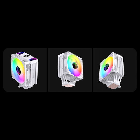 Rampage Octagon C70 Ψύκτρα Επεξεργαστή για Socket 1700/AM5 με ARGB Φωτισμό Λευκή - Image 4