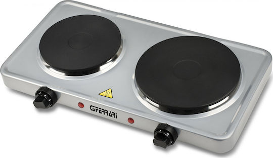 G3Ferrari G10122 312535 Επιτραπέζια Εστία Εμαγιέ Διπλή Inox