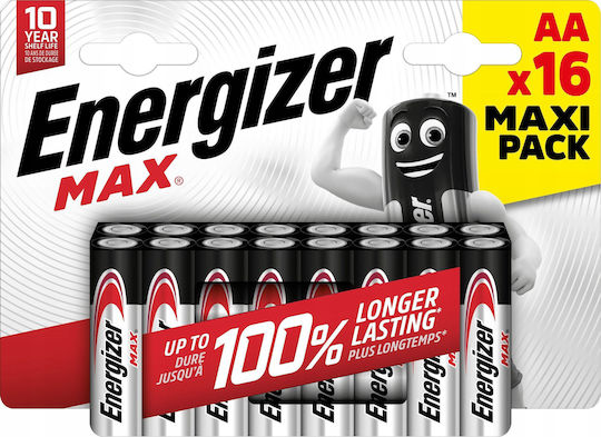 Energizer Αλκαλικές Μπαταρίες AA 1.5V 16τμχ - Image 2