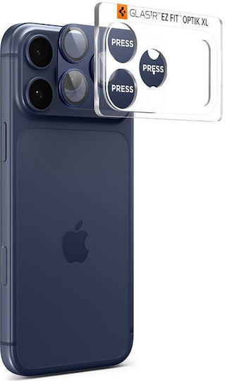 Spigen Optik Pro XL EZ Fit Προστασία Κάμερας Tempered Glass Μπλε για το iPhone 17 Pro AGL10646