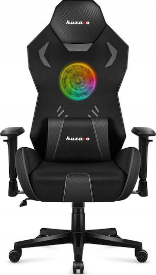 Huzaro Combat 7.6 Υφασμάτινη Καρέκλα Gaming με Ρυθμιζόμενα Μπράτσα και RGB Φωτισμό Μαύρη - Image 2