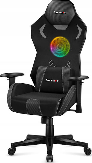 Huzaro Combat 7.6 Υφασμάτινη Καρέκλα Gaming με Ρυθμιζόμενα Μπράτσα και RGB Φωτισμό Μαύρη - Image 4
