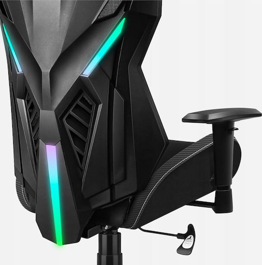 Huzaro Combat 7.6 Υφασμάτινη Καρέκλα Gaming με Ρυθμιζόμενα Μπράτσα και RGB Φωτισμό Μαύρη - Image 7