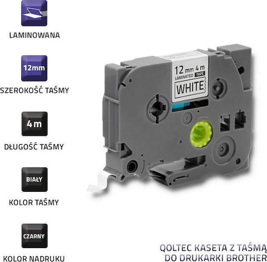 Qoltec Ταινία Ετικετογράφου σε Λευκό Χρώμα 50238 - Image 2