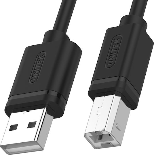 Unitek USB 2.0 Cable USB-A male - USB-B male Μαύρο 2m Y-C4001GBK - Image 3