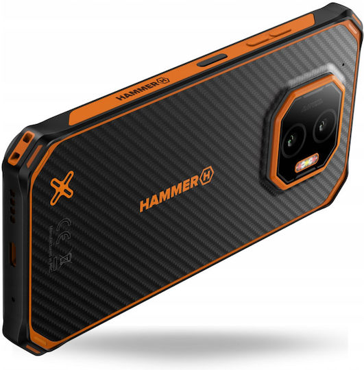 Hammer Energy X2 5G Dual SIM (6/128GB) Ανθεκτικό Smartphone Μαύρο-Πορτοκαλί - Image 6