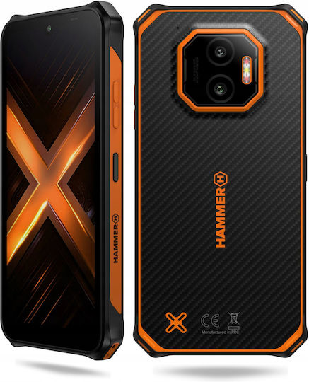 Hammer Energy X2 5G Dual SIM (6/128GB) Ανθεκτικό Smartphone Μαύρο-Πορτοκαλί - Image 5